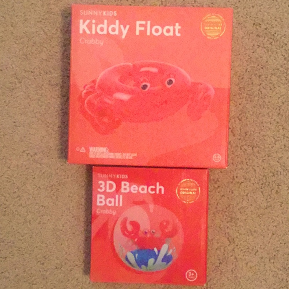 Sunny Kids Kiddy beach ball and float. Age 3-6.